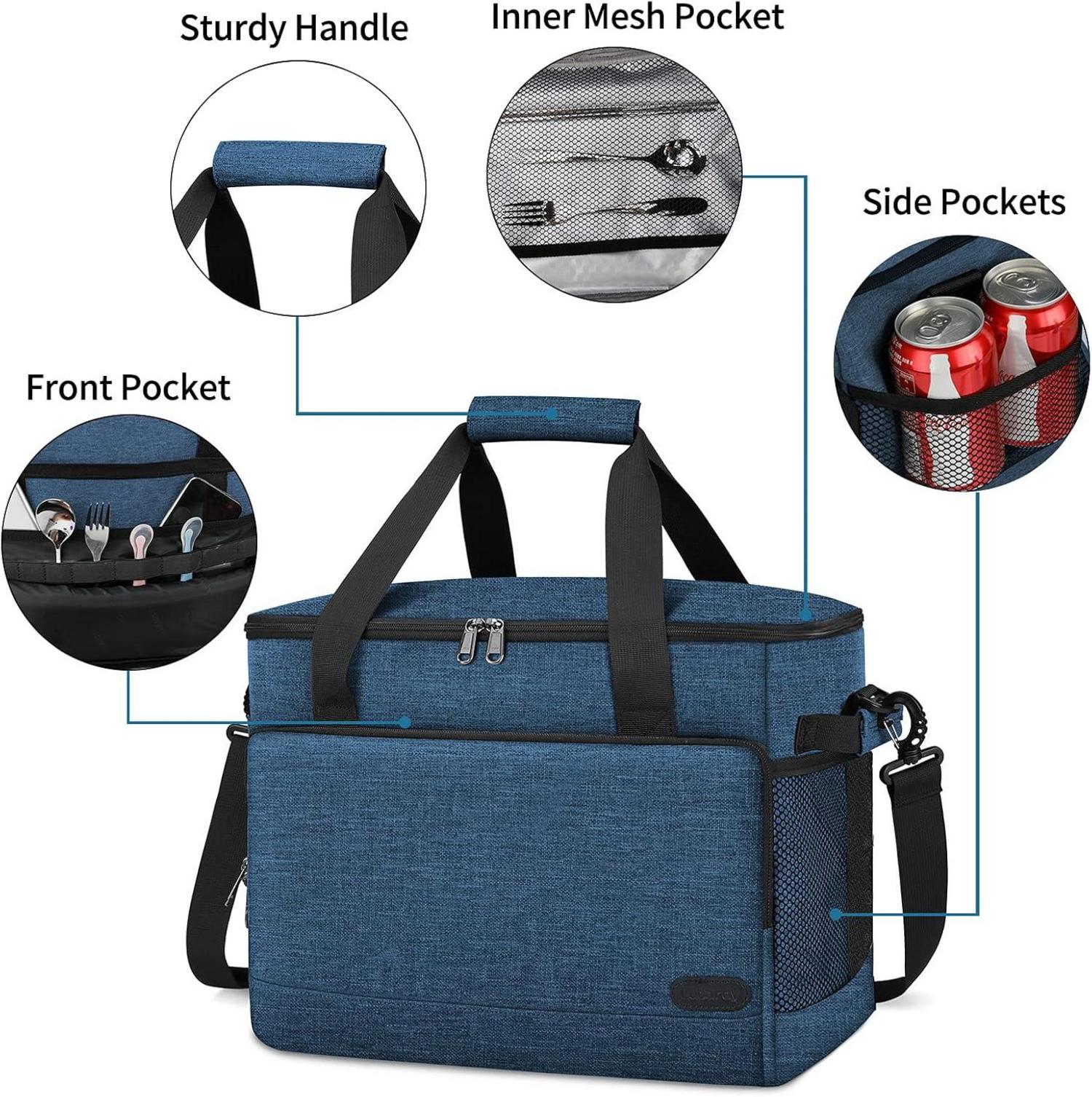 Kühlbox 30L Wasserdicht Faltbar Groß Picknicktasche Isoliertasche