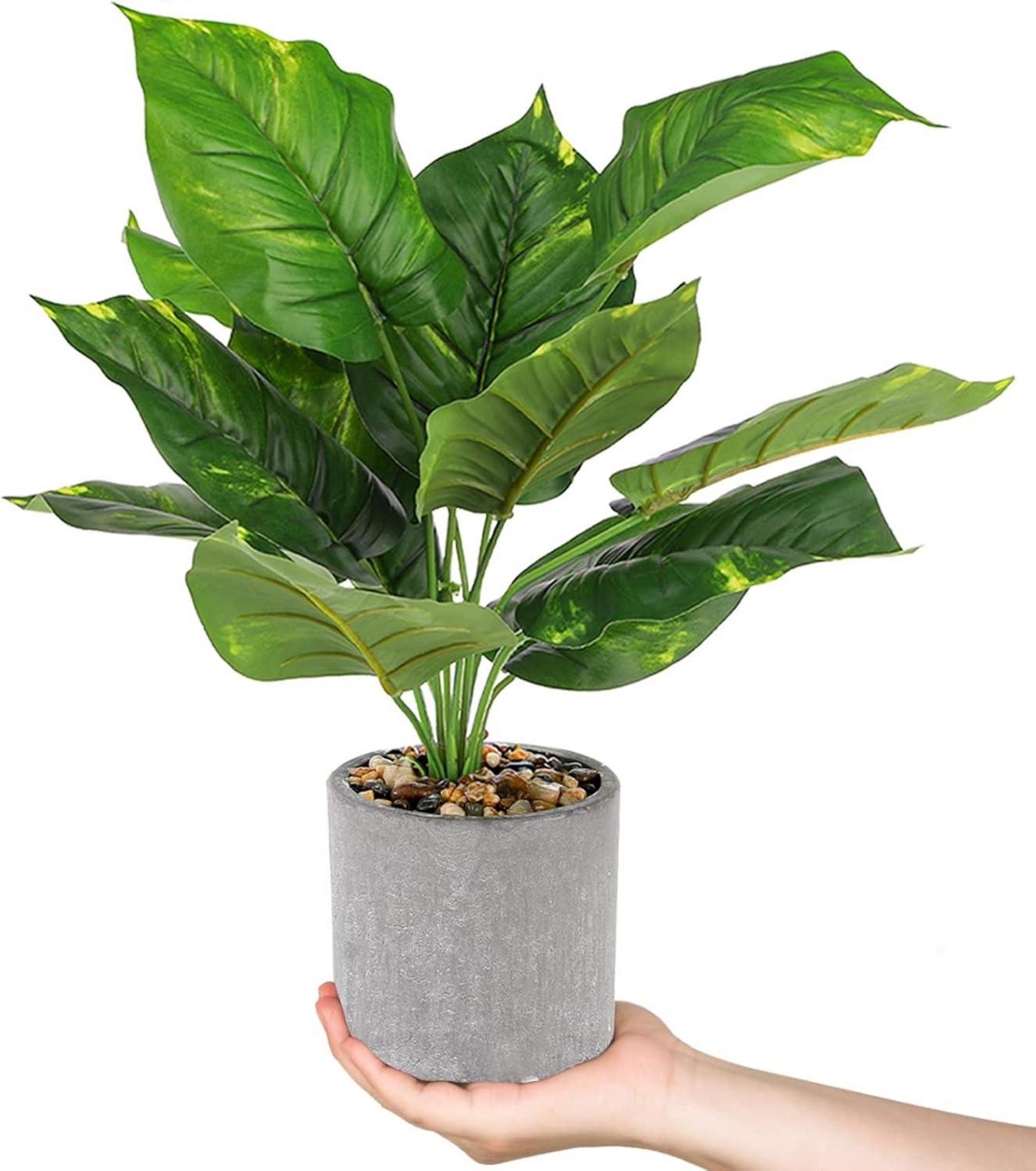 Dicunoy Künstliche Pflanzen Indoor 40cm 2er Set