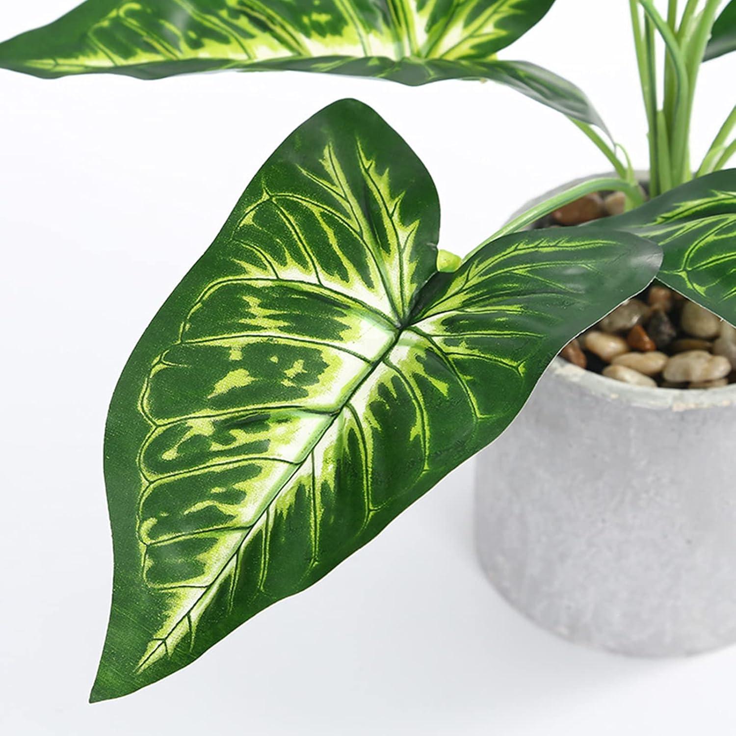 Dicunoy 40cm Künstliche Pflanzen 2er Set für Wohnkultur