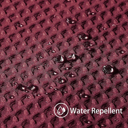 Duschvorhang Waffel Textil Set Anti Schimmel Wasserdicht 182x214cm