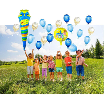 Einschulung Deko Set Jungen ABC Luftballon Zuckertüte