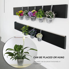 JNCH 5er Set Balkon Hängetöpfe Metall Pflanztopf Kräuter Blumen Hängend
