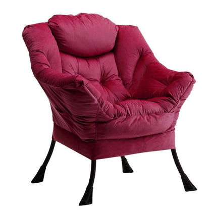 Relaxsessel Ohrensessel Samt Rot – Bequemer Lesesessel