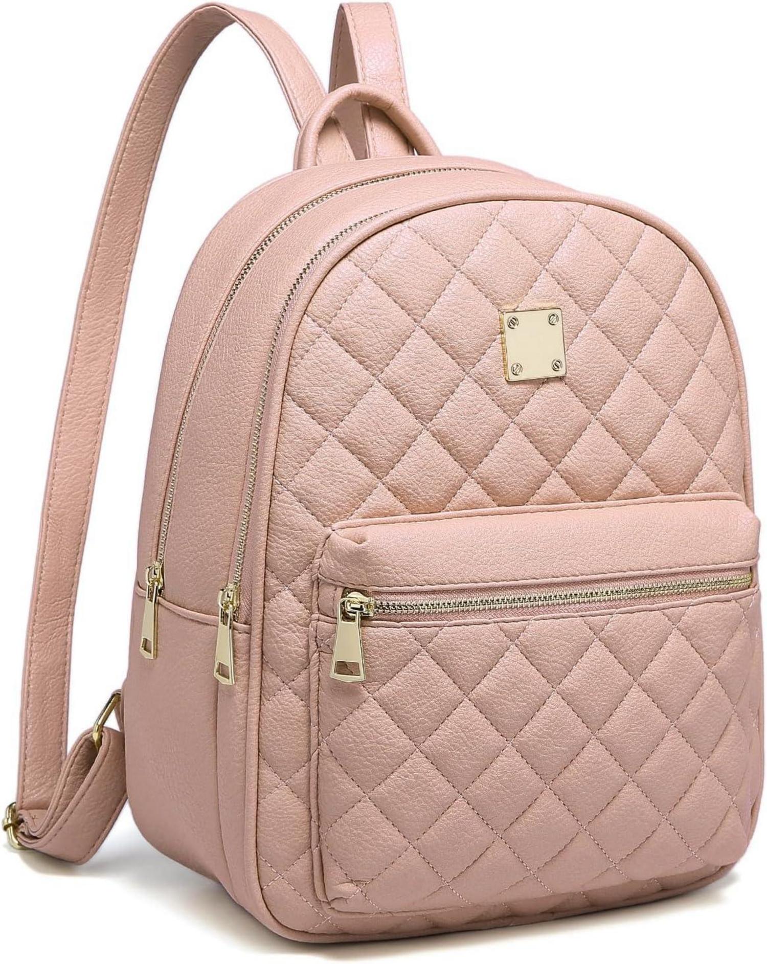 Myhozee Damen Daypack Rucksack Leder PU Lingge-Design