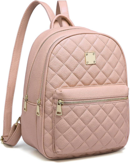 Myhozee Damen Daypack Rucksack Leder PU Lingge-Design