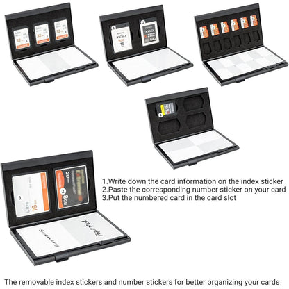 Speicherkarten-Etui für SD MicroSD CF XQD CFexpress Karten