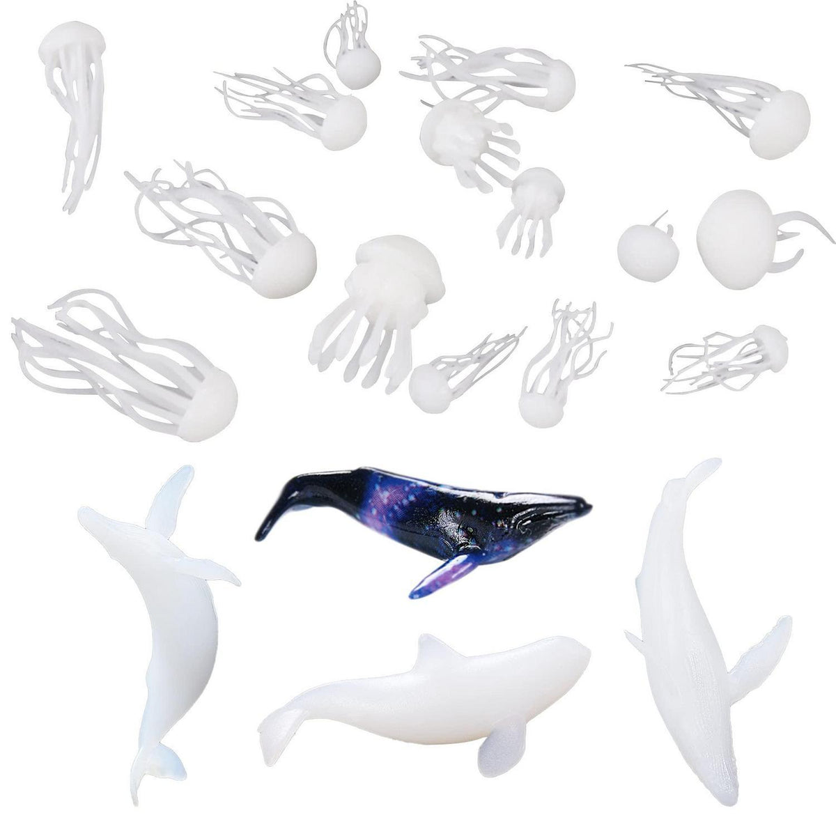 3D Silikonformen Füller Quallen & Wale für Harz Schmuck