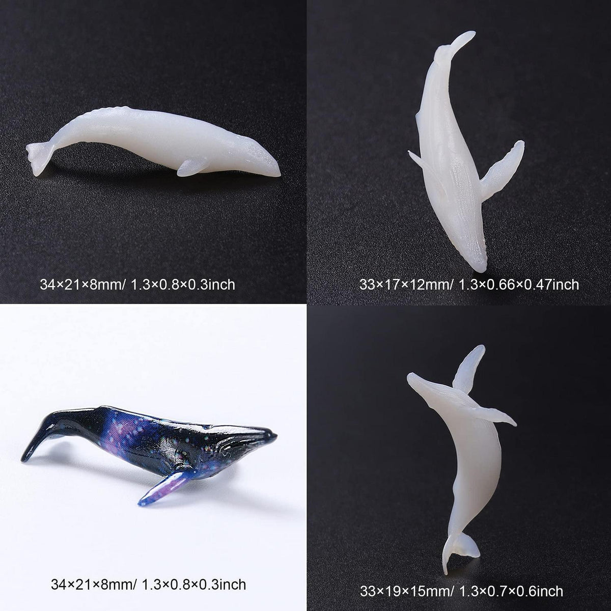 3D Silikonformen Füller Quallen & Wale für Harz Schmuck