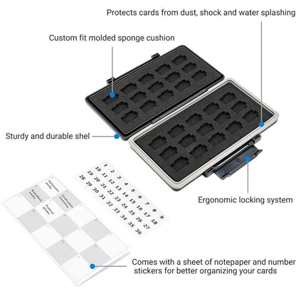 30 Slots Micro SD Kartenhalter Wasserdicht Organisation