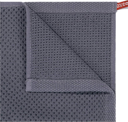 6er Set Baumwoll Spültücher 33x33cm Grau - Waschbar & Saugfähig