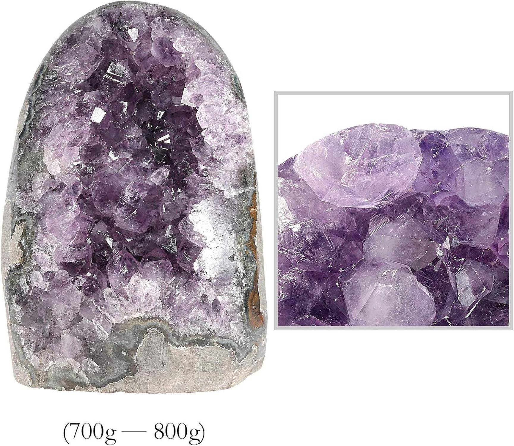 Natürlicher Amethyst Drusensegment Rohstück 700-800 g
