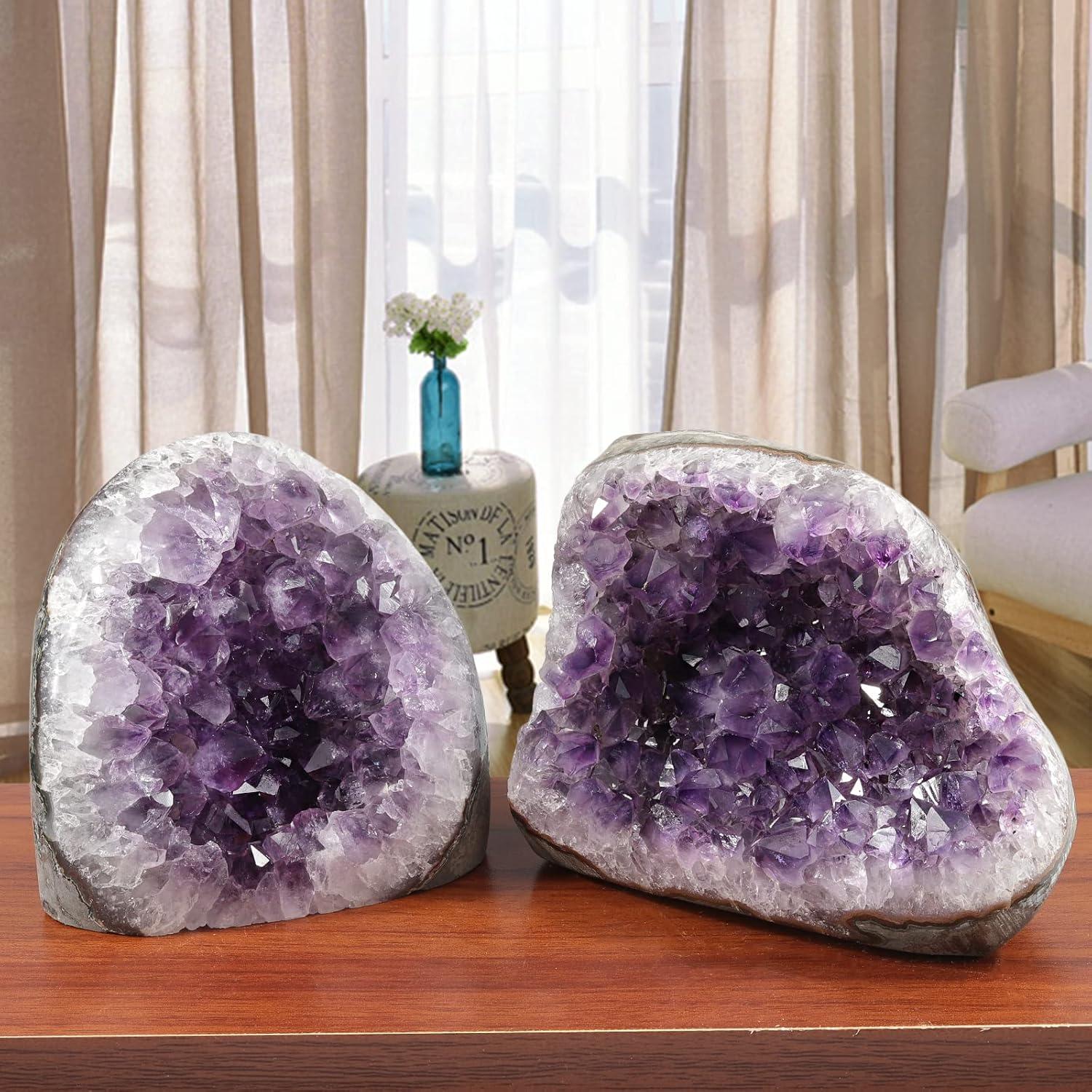 Natürlicher Amethyst Kristall Cluster Specimen 1000-1200g