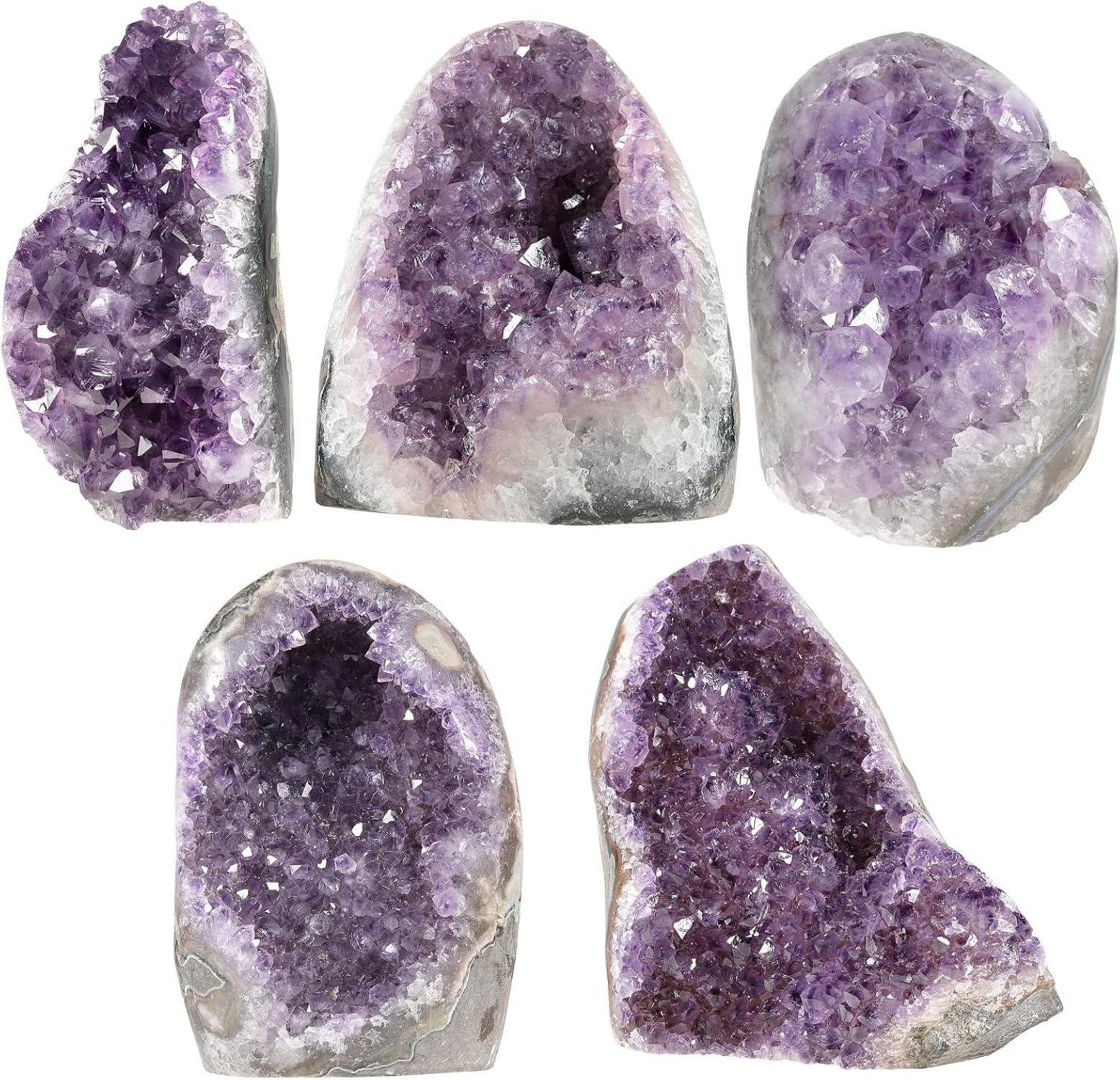 Natürlicher Amethyst Drusensegment Rohstück 1000-1200g Fengshui Deko Reiki Heilung