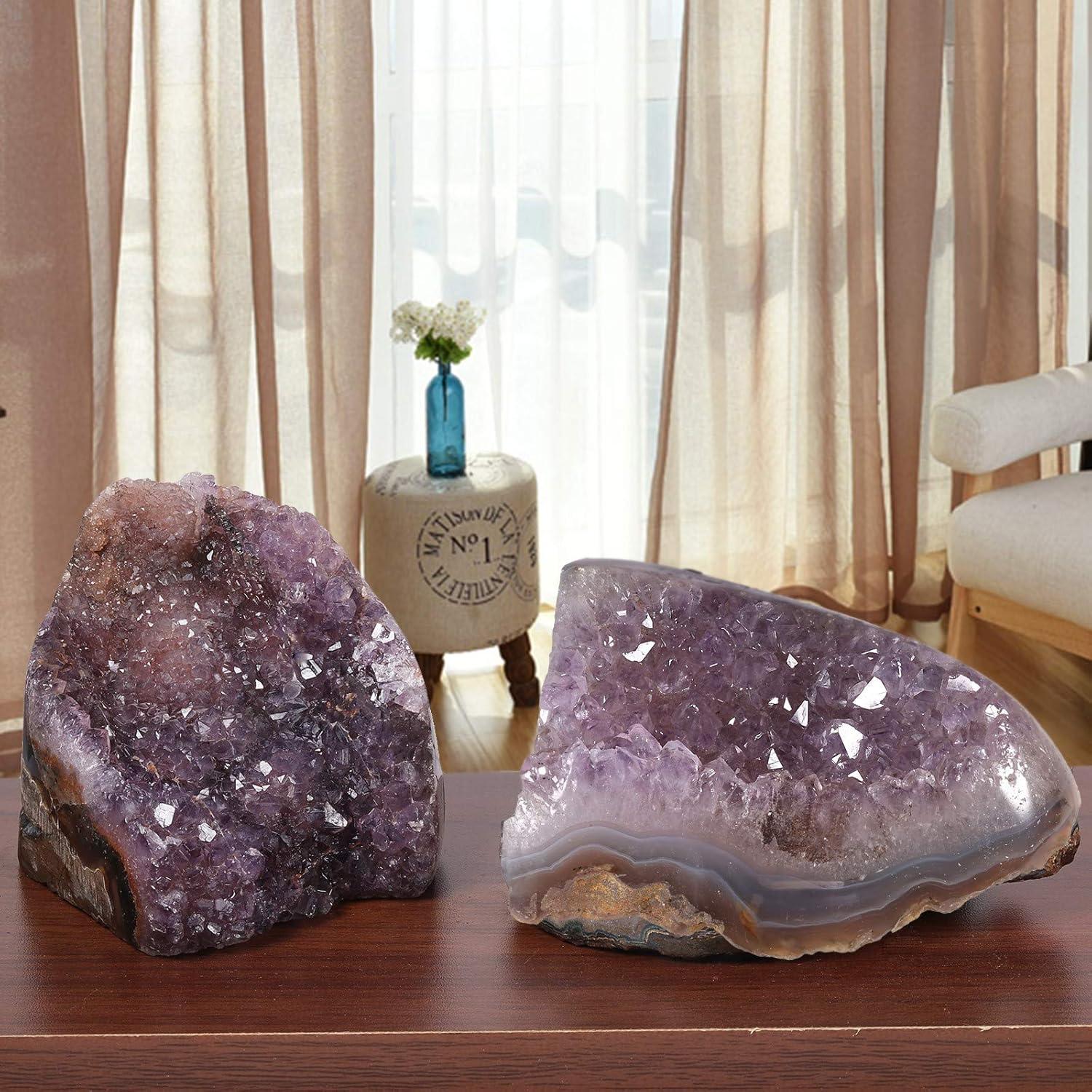 Natürlicher Amethyst Kristall Cluster Specimen 600-700 g