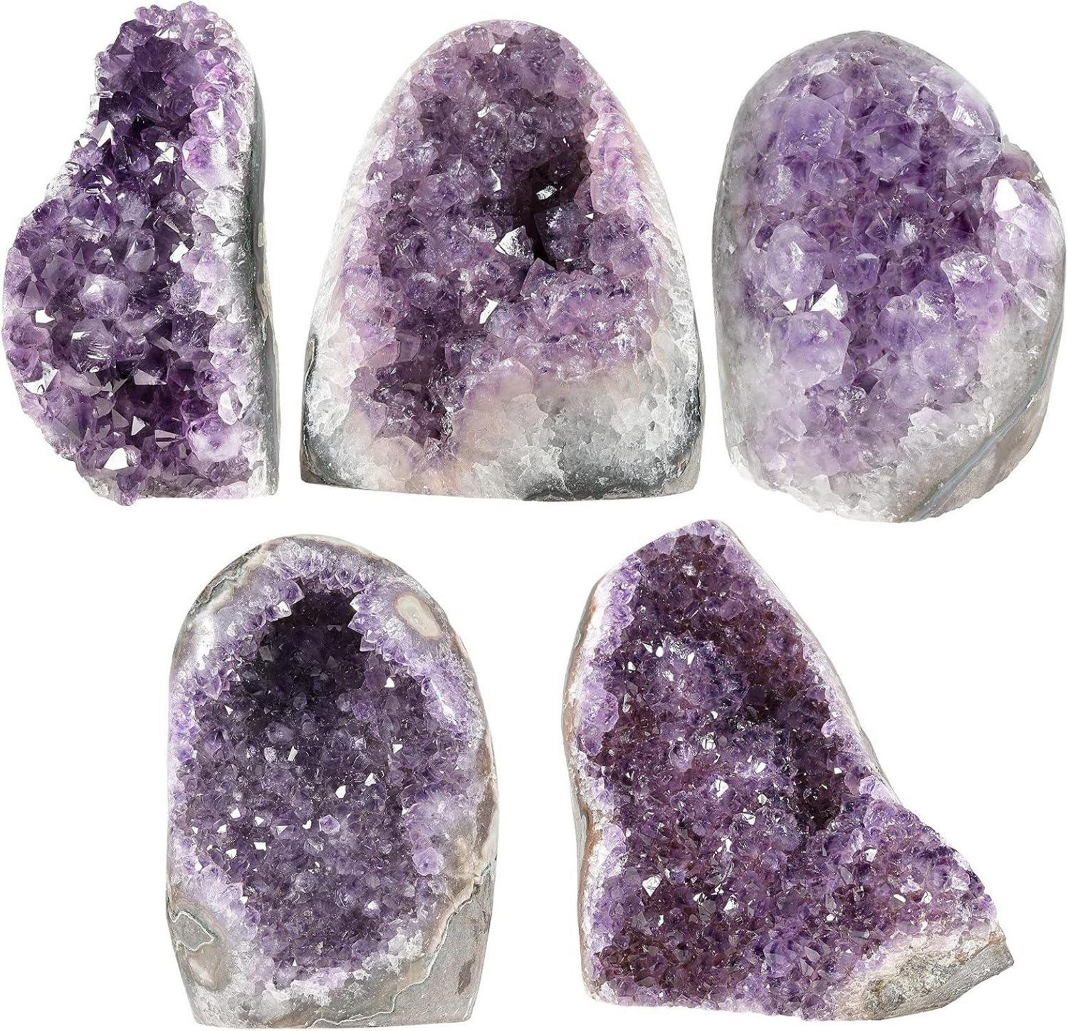 Natürlicher Amethyst Druse Rohstein 600-700 g - Fengshui Dekoration & Reiki Heilung