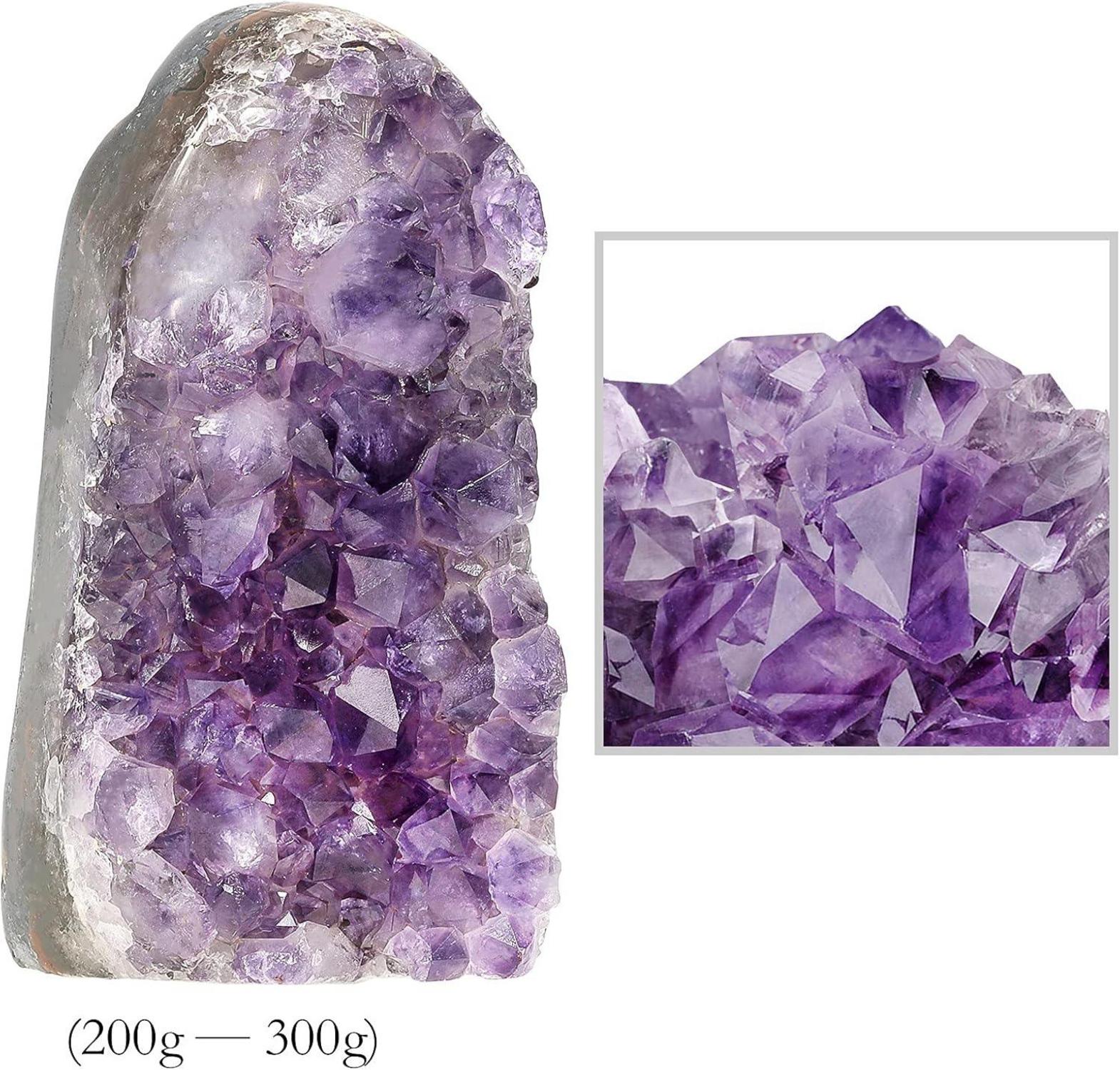 Amethyst Drusensegment Rohstück 200-300g Fengshui Dekoration
