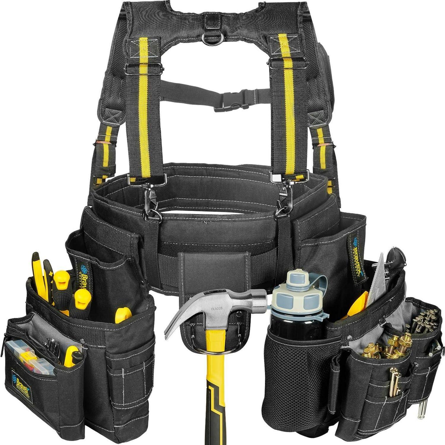 Werkzeuggurt Hosenträger 20 Taschen Y-Style 1200D Nylon