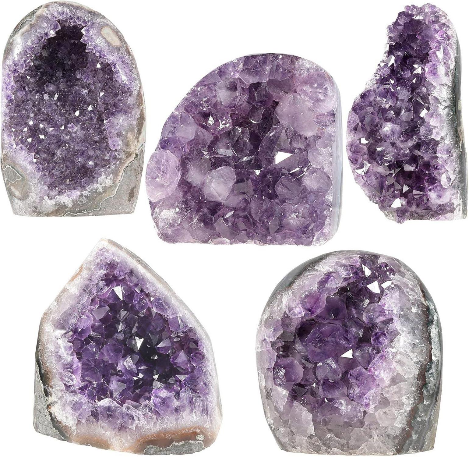 Natürlicher Amethyst Druse Deko-Stein 800-900 g Fengshui Ornament