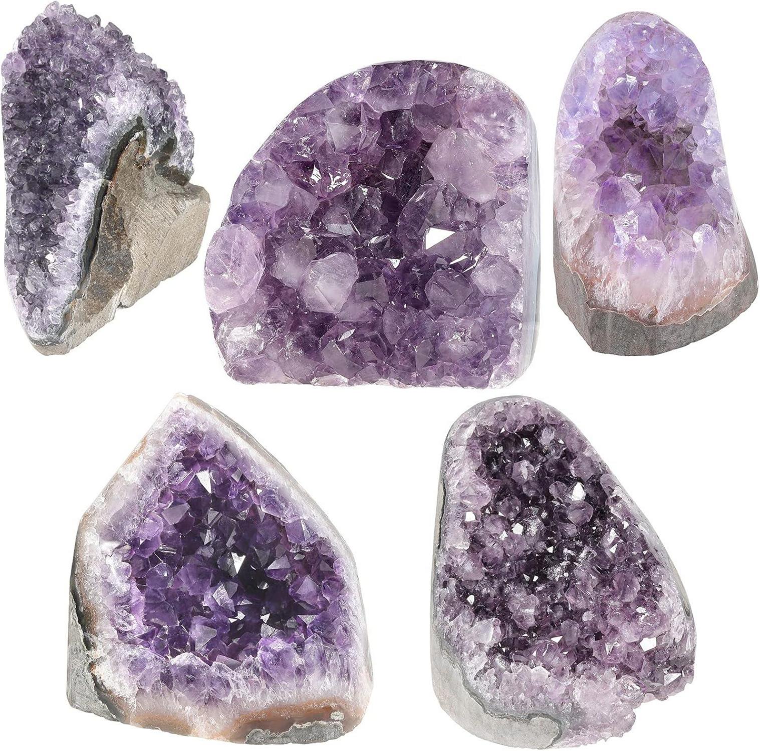 Amethyst Drusensegment Rohstück 900-1000g Fengshui Deko Reiki Heilung