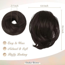 Haarteil Hair Extensions Pferdeschwanz Dunkleres Braun 20cm
