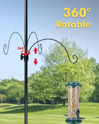 Vogelfutterspender Metall Futterstation Terrasse Aufhängen 65cm