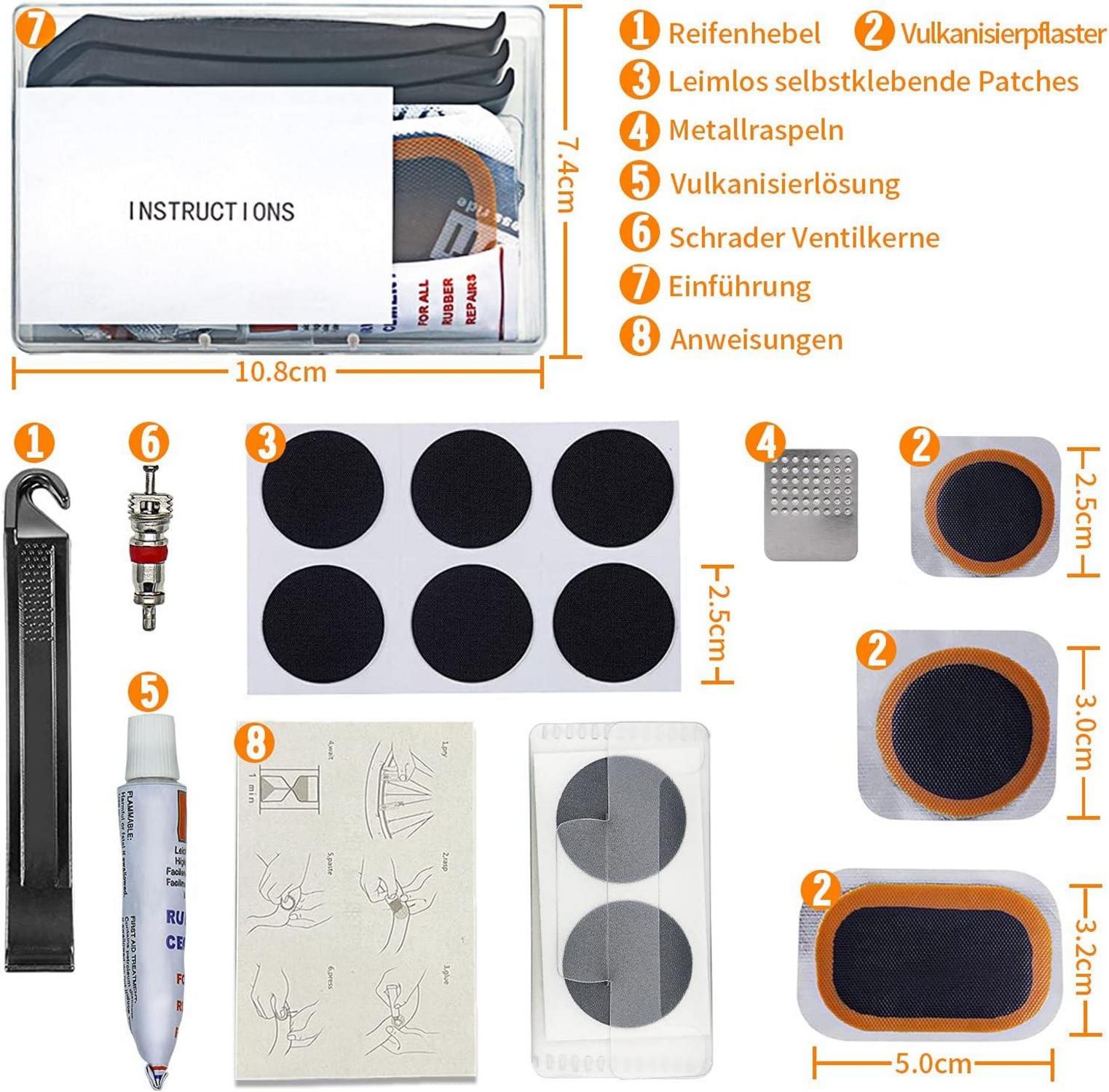 Fahrradreifen Flickzeug Reparaturset mit Patch-Kit