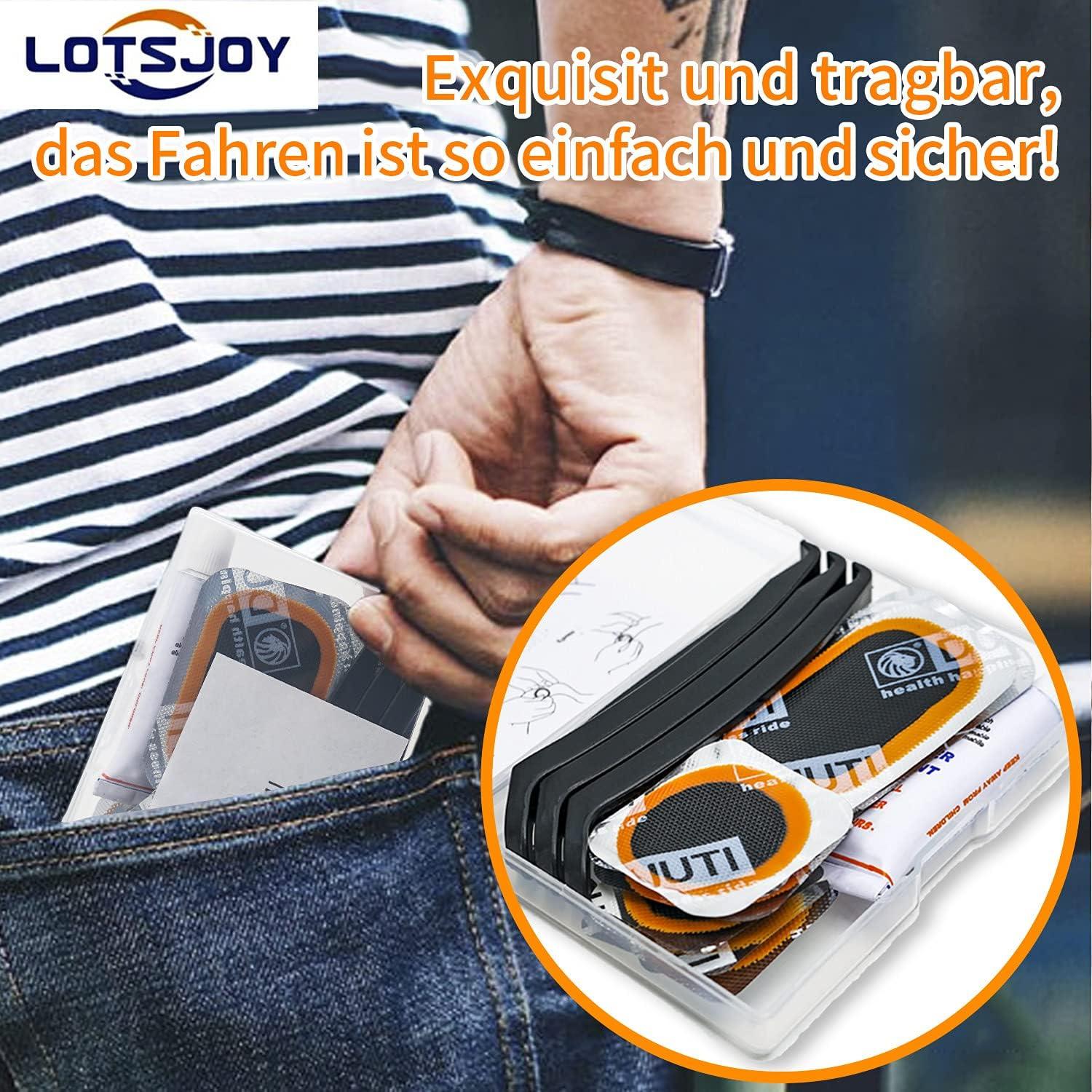 Fahrradreifen Flickzeug Reparaturset Hochleistungs-Patch-Kit Aufbewahrung box
