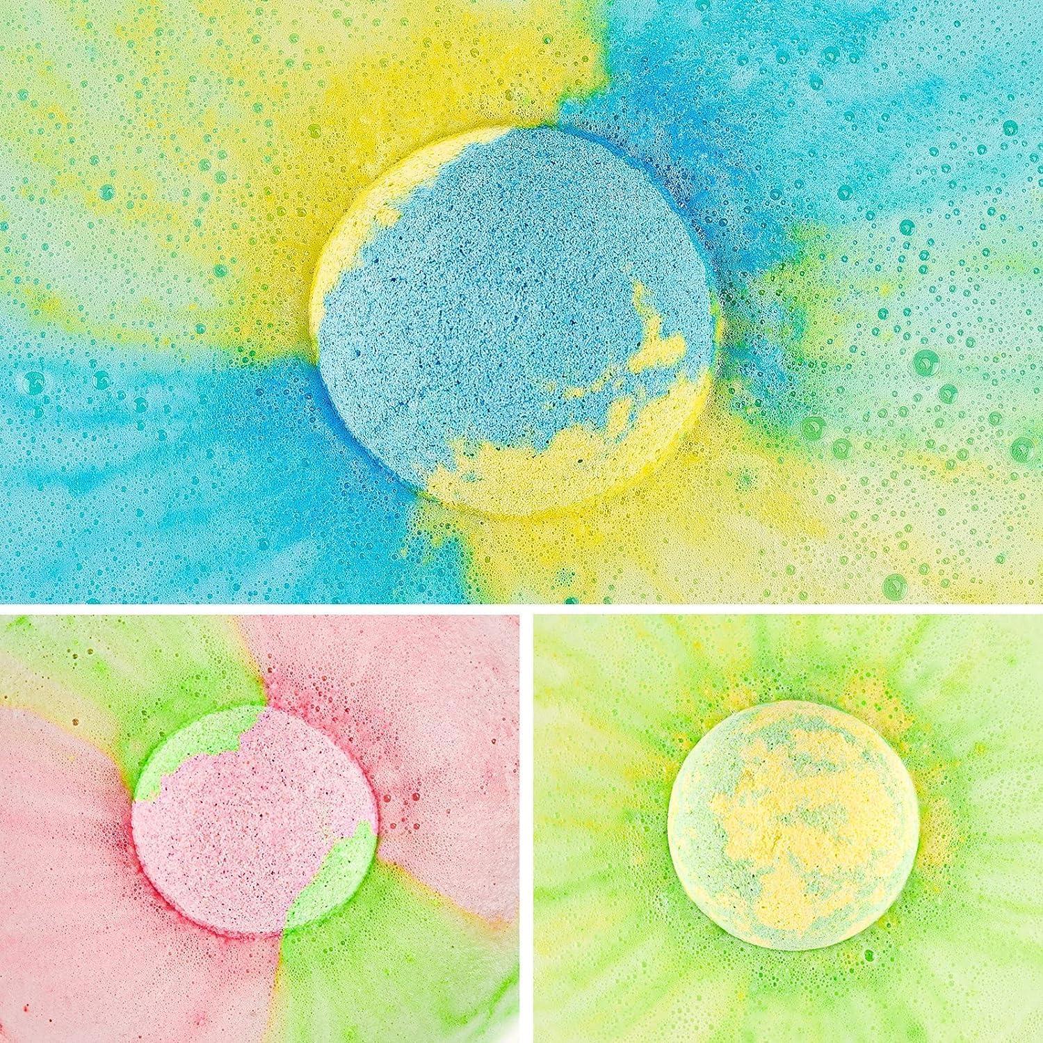 14er Badebomben Geschenkset Kinder Frauen Bio Ätherische Öle Spa Vegan