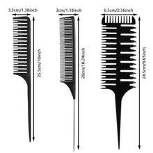 3 Stücke Haarkämme Strähnenkämme Set Hochwertiges Friseur