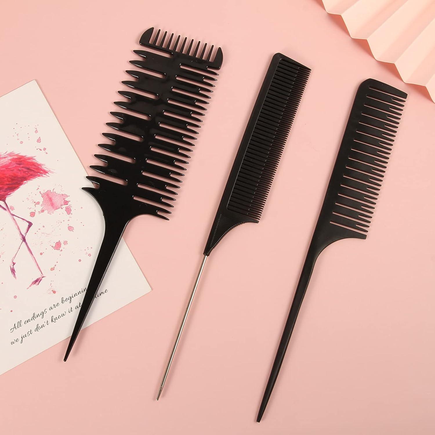 3 Stücke Hochwertige Haarkämme Strähnenkämme Friseur Zubehör