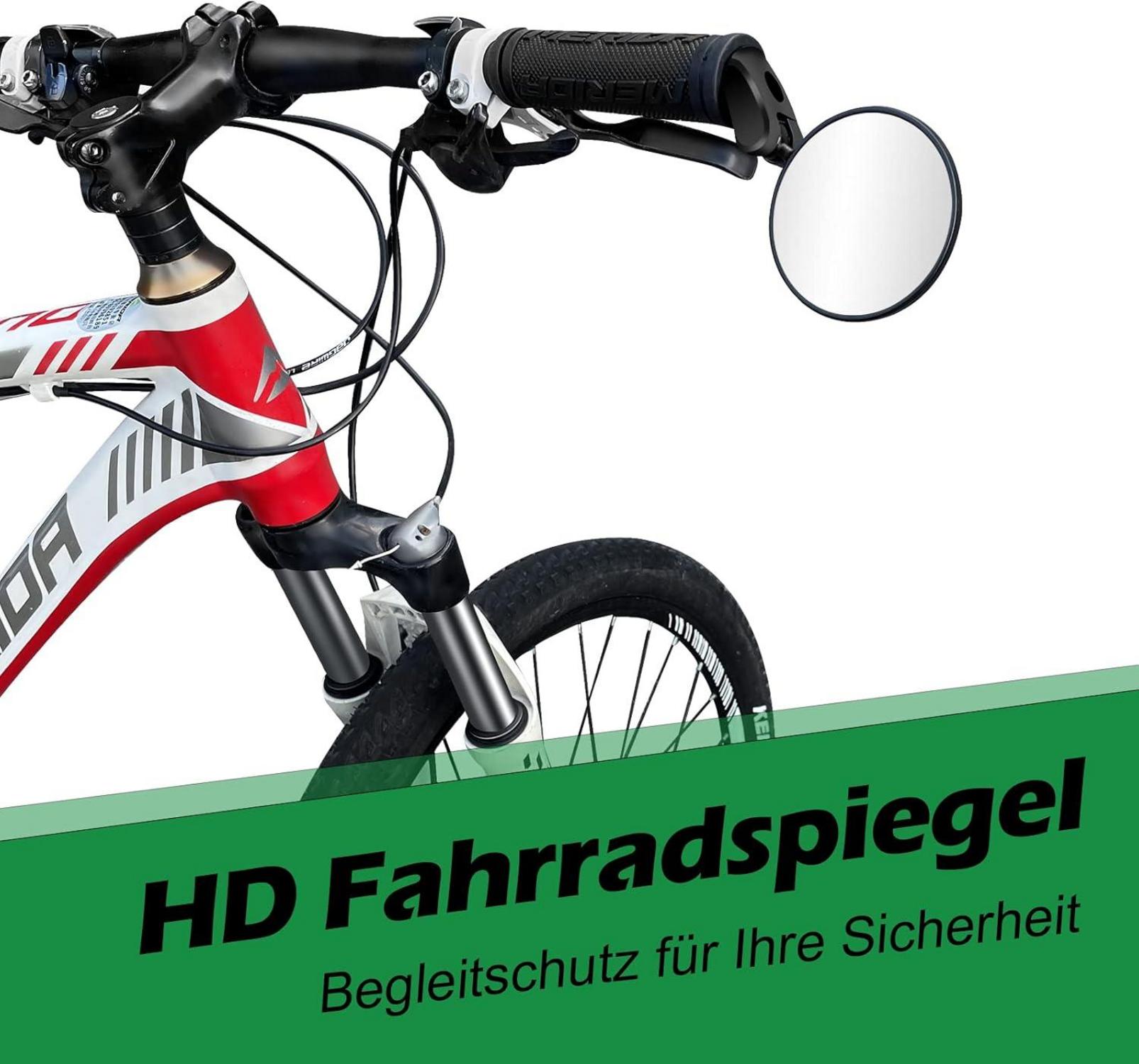 Fahrradspiegel 2 Stück HD 360 Drehbar Klappbar Universal