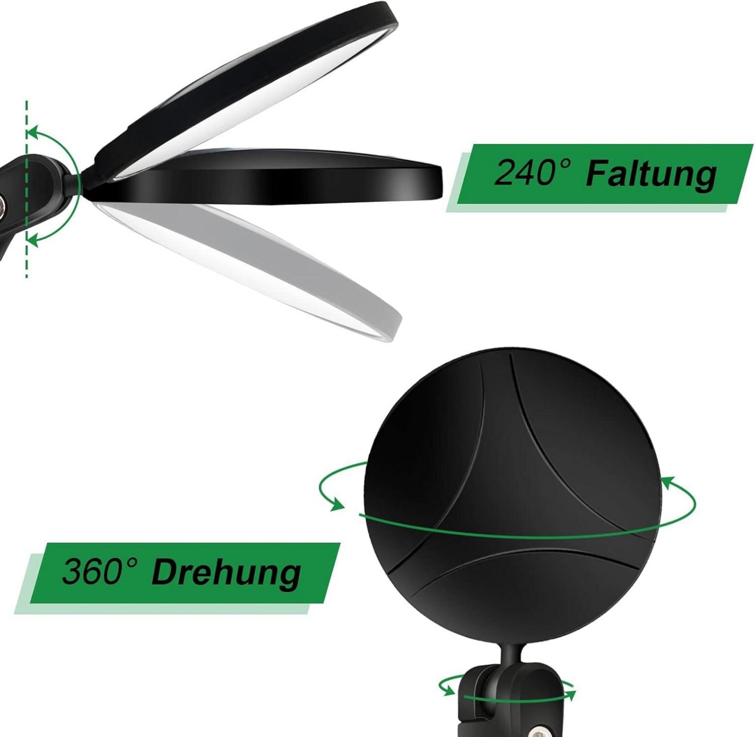 Fahrradspiegel 2x HD 360° Drehbar Klappbar für Lenker 17.4-22 mm Weitwinkel