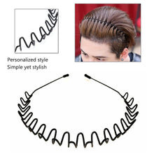 3er Set Metall Haarbänder Schwarz, Unisex, Multifunktional