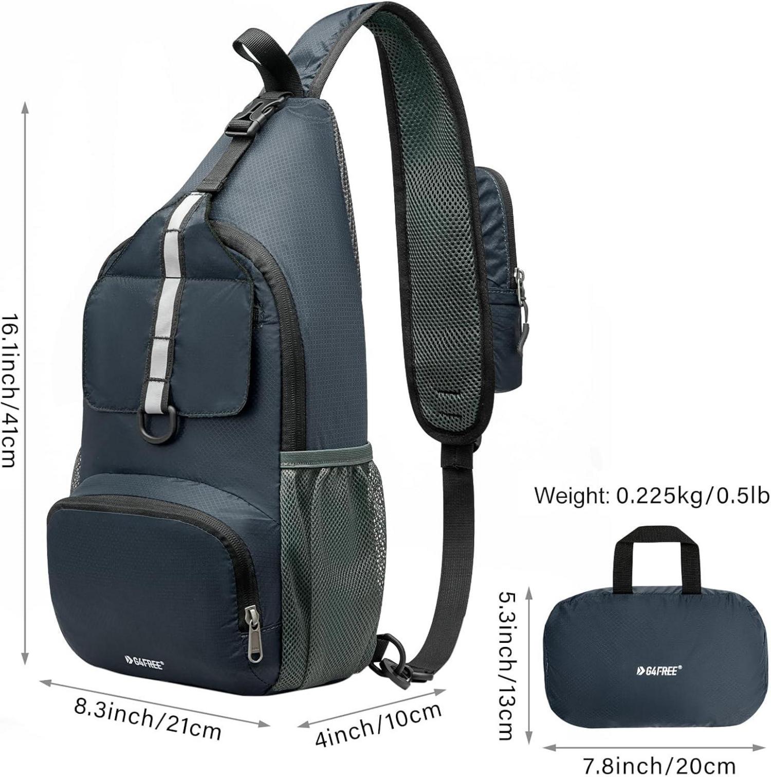 G4Free Brusttasche Schulterrucksack Herren Damen Reise