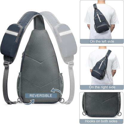 Brusttasche Sling Bags faltbarer Schulterrucksack Crossbody für Herren
