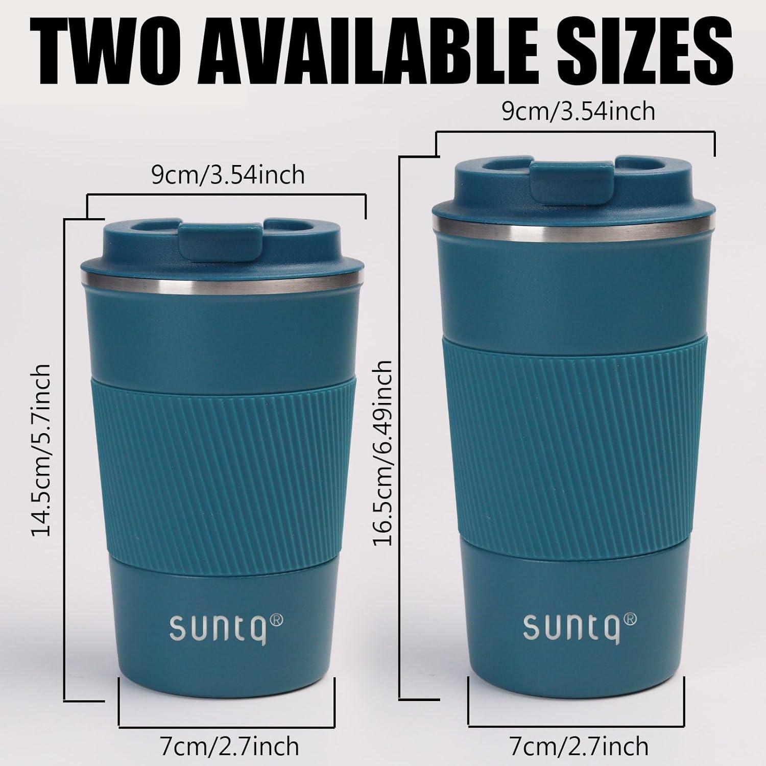 Kaffeebecher to go Thermo Edelstahl Doppelwand Isoliert 510ml - Blau