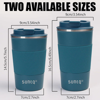 Kaffeebecher to go Thermo Edelstahl Doppelwand Isoliert 510ml - Blau