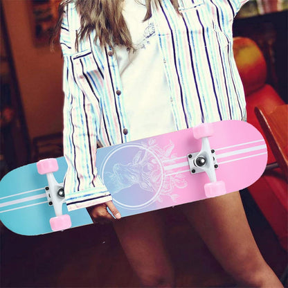 Komplettes Skateboard 31" Pink - 8 Lagen Ahorn, ABEC-11 Kugellager