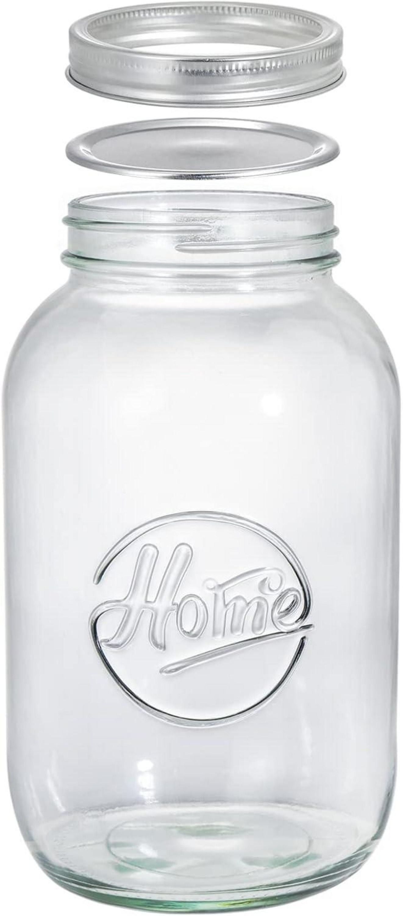 3er Set Große Einmachgläser 2L Luftdichtes Glas Großvolumig