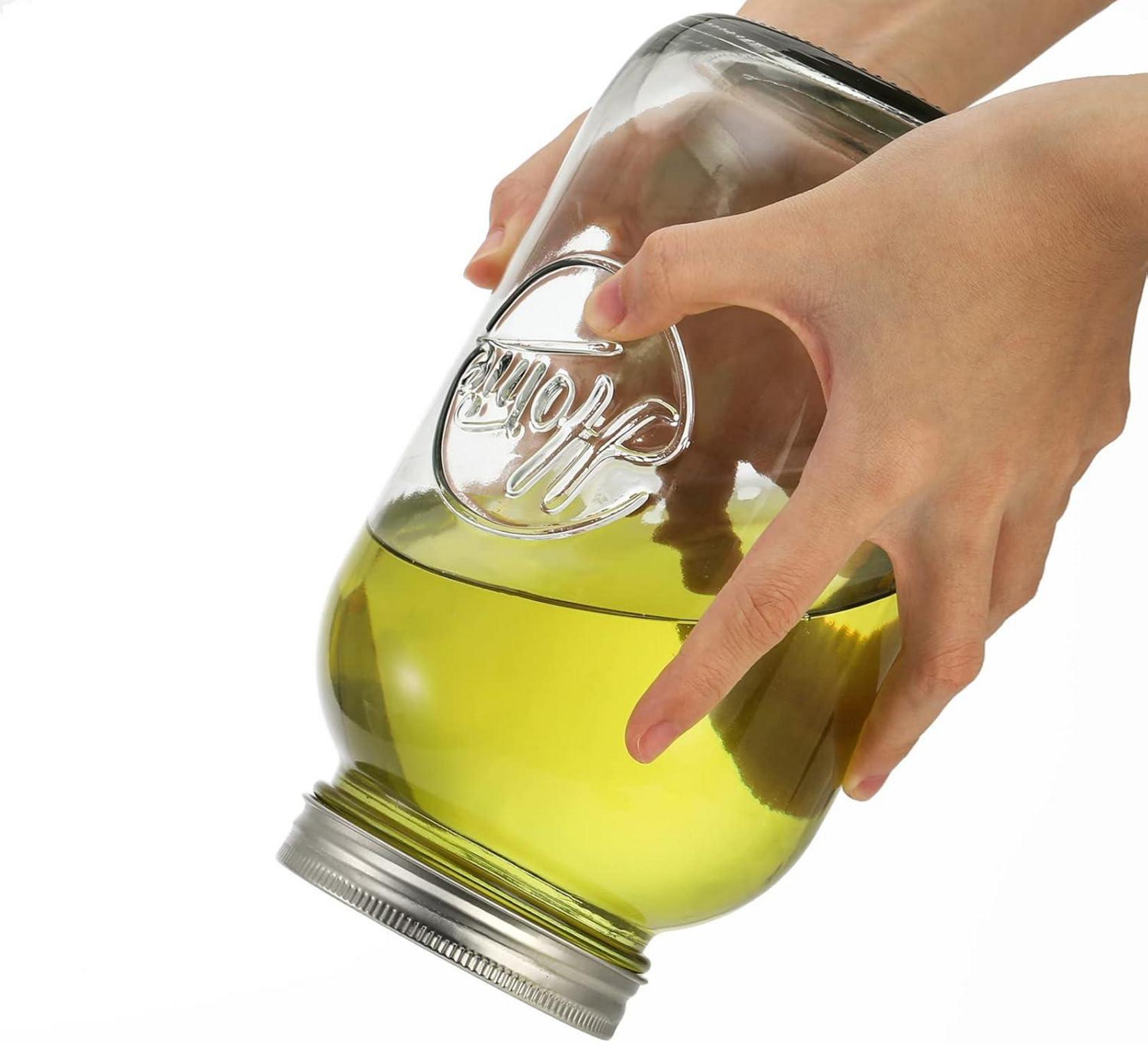 3er Set große Einmachgläser 2L mit luftdichtem Deckel