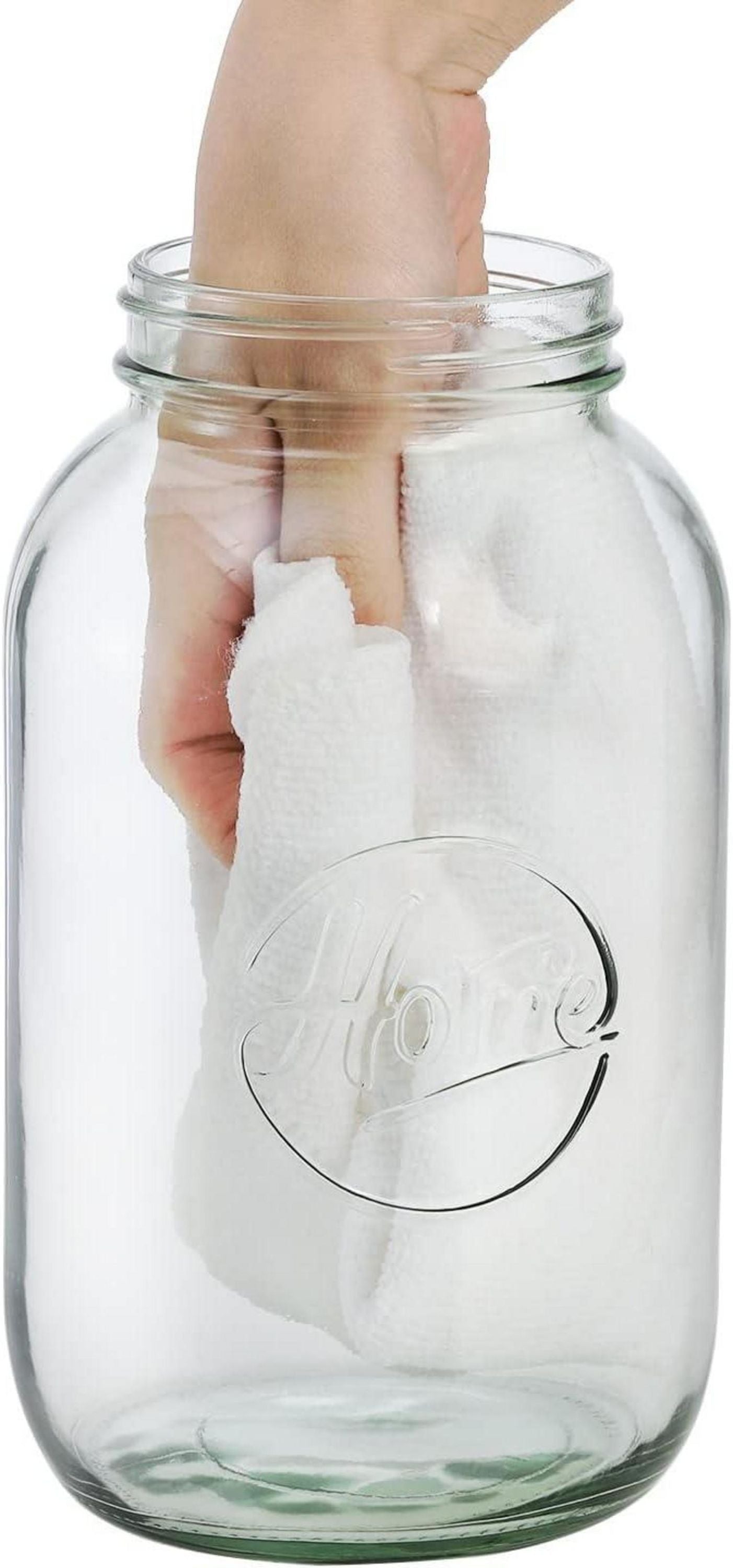 Peohud 3er Set Mason Gläser 2L Einmachgläser Aufbewahrung Marmelade Gärung