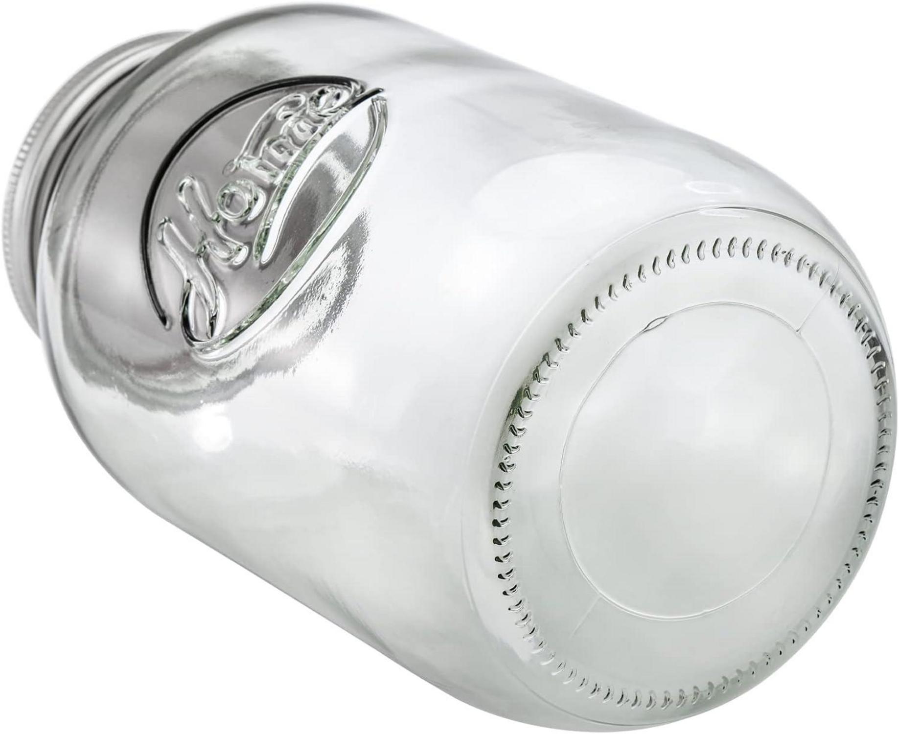 Einmachgläser 3er Set 2L groß, Transparentes Glas, Luftdicht, Breite