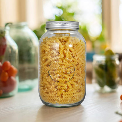 3er Set große Einmachgläser 2L mit luftdichtem Deckel
