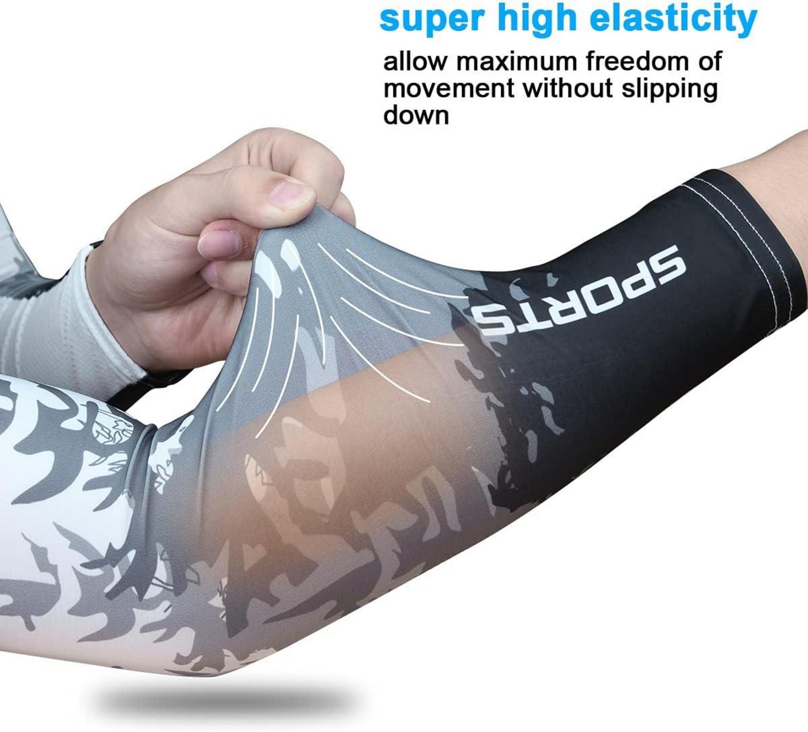 Flintronic Arm Sleeves UPF 50 Rutschfest für Laufen Golf Basketball