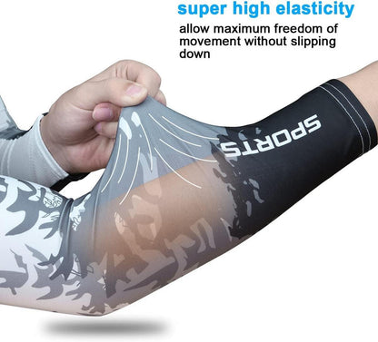 Flintronic Arm Sleeves UPF 50 Rutschfest für Laufen Golf Basketball