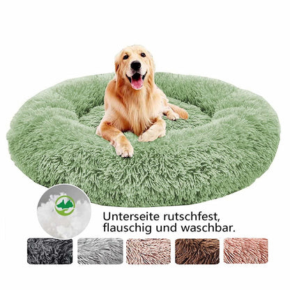 Flauschiges Hundebett Orthopädisch Grün Ø 100cm