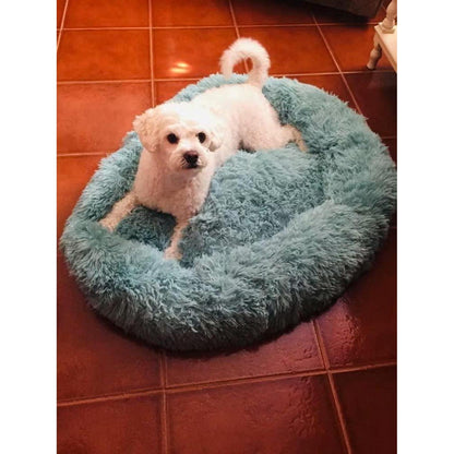 Flauschiges Hundebett Orthopädisch Grün Ø 100cm