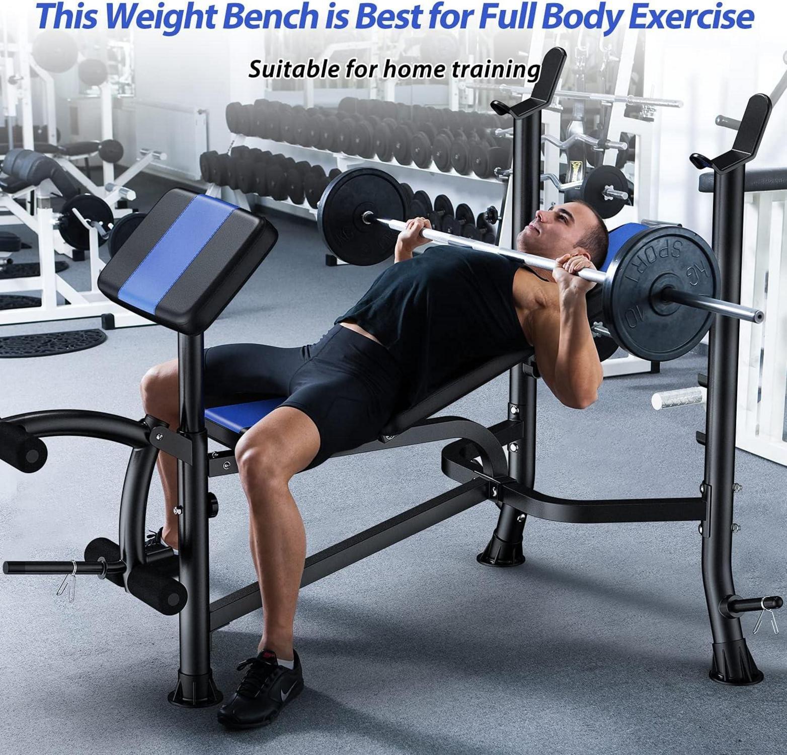 WINNOW Verstellbare Hantelbank Beinstrecker Preacher Curl Ganzkörpertraining