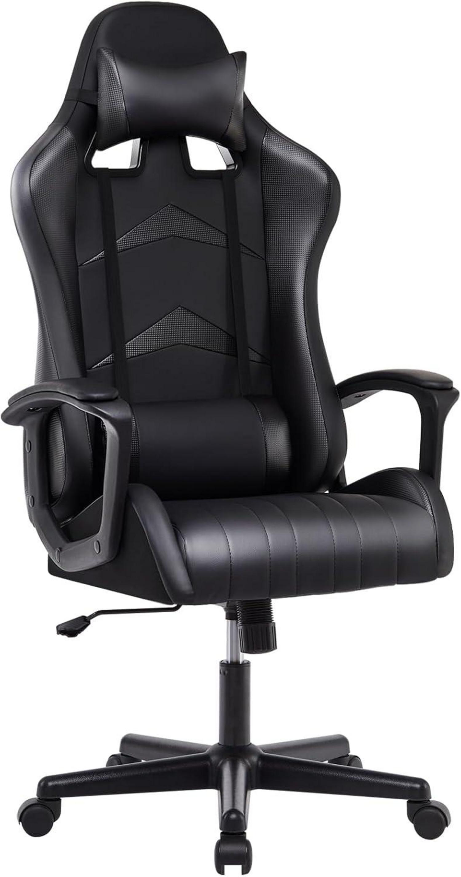Ergonomischer Gaming Stuhl mit Verstellungen & Kissen