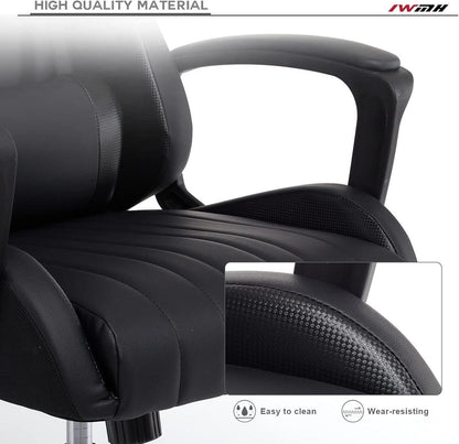 Ergonomischer Gaming Stuhl mit Verstellbarem Kopfkissen und